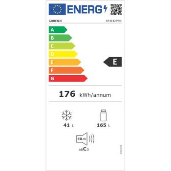 Gorenje Холодильник RF4142PW4, 165L, 41L, 40dB, 2 двери, LED освещение, автоматическое размораживание (RF4142PW4)