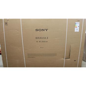 Sony televizors K85S35BP Bravia 3, 215cm, 4K UHD, Google TV, Smart TV, Direct LED, Wi-Fi, CI+ (K85S35PB.CEISO)