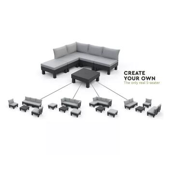 Keter Садовый мебельный комплект Elements Balcony Set 29212920900, 65 x 65 x 29 см, 65 x 74 x 80 см (x2), 30.12кг (29212920900)