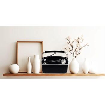 Manta Портативное радио RDI918B, 5W RMS, Bluetooth 5.0, MP3, AUX, MicroSD до 32GB, USB, 110-20000Hz, до 10ч работы от аккумулятора (RDI918B)