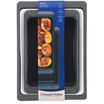 Russell Hobbs Cepšanas forma RH03764, 32/38cm, pelēks, oglekļa tērauds, nepiedegošs, 220°C (RH03764)