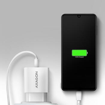 Axagon lādētājs ACU-QC18W 18W 1xUSB-A QC3.0, Ieejas spriegums 100-240V, Aizsardzība pret pārslodzi, Pārkaršanu, Pārspriegumu (ACU-QC18W)