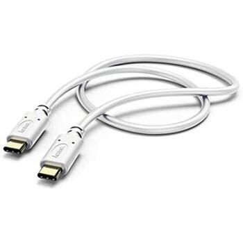 Hama USB kabelis 00183328, 1.5m, USB Type-C Male, USB Type-C Male, 3A, 480 Mbit/s, balts (00183328)