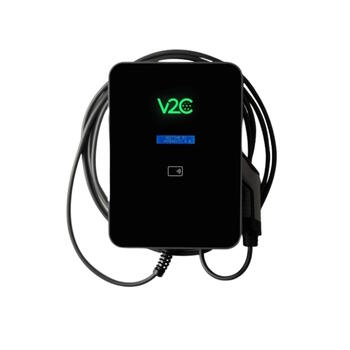 Sienas uzlādes stacija elektroauto 22kW Type 2 32A 3 fāzes ar 5m kabeli WiFi smart Trydan Pro V2C (INUPRO22T25)