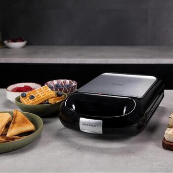 Cecotec Sendviču tosteris Rock'nToast Family 3112, 1500 W, 3 plāksnes, nerūsējošā tērauda apdare, nepiedegošs pārklājums (3112)