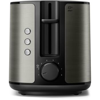Philips Tosteris HD2651/80, 1050 W, 230 V, 50-60 Hz, 2 šķēles, Titāna krāsa, Metāla korpuss, 8 brūnināšanas līmeņi (HD2651/80)
