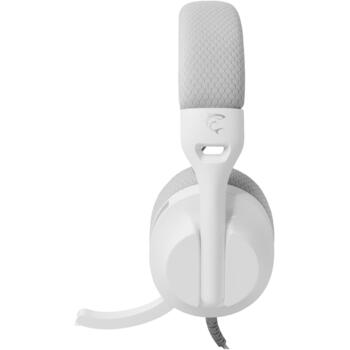 White Shark Провода игровые наушники PARROT WHITE/GREY, 165 г, 40 мм, 121 дБ, 30 Ω, 1.8 м, 2.0, 3.5 мм, Выдвижной микрофон (PARROT WHITE/GREY)