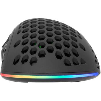 White Shark Premium Line Pele SHURIKEN, 19000 DPI, 6D pogas, 1000 Hz, RGB apgaismojums, USB 2.0, 1,8 m kabelis (SHURIKEN)