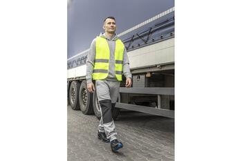 Hogert Augstas redzamības veste HT5K231-L, 120g/m², 2 atstarojošas lentes, Velcro, EN 20471, CAT.II (HT5K231-L)