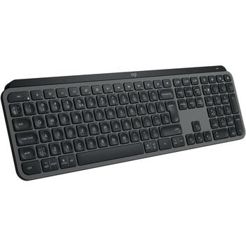 Logitech klaviatūra MX KEYS S 920-011587, bezvadu, Bluetooth, QWERTY, LED apgaismojums, 10 m, USB-C uzlāde, 810 g (920-011587)