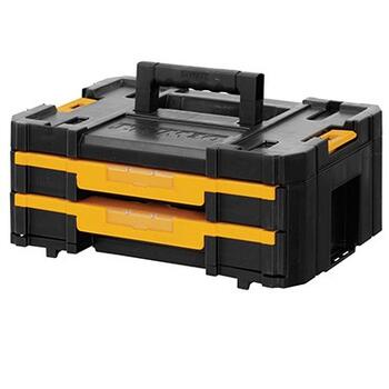 Dewalt instrumentu kaste DWST1-70706, 8l, 2 atvilktnes, metāla sliedes, noņemami dalītāji, etiķešu logi, ūdensnoturīga (DWST1-70706)