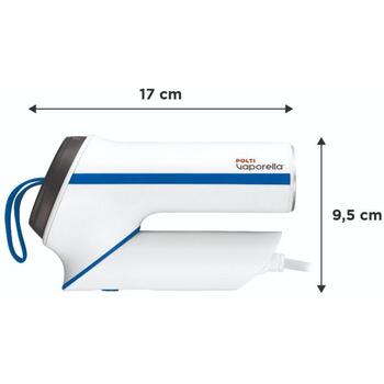 Polti tvaika gludeklis PLEU0271, 800W, 0.085L, 16g/min, salokāms rokturis, alumīnija pamatne, ceļojumu soma (PLEU0271)