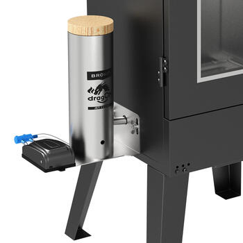 Browin dragON E101 330345, электрическая коптильня с дымогенератором, 70л, 1300Вт, 230В, 50Гц, 6-9кг, 38-130°C (330345)