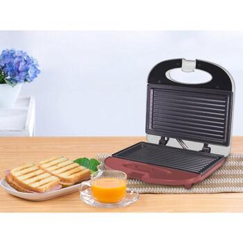 Beper Sendviču tosteris P101TOS010, 750W, 2 sviestmaizes, 22x12cm, kvadrāts, temperatūras indikators, neslīdošas kājiņas (P101TOS010)
