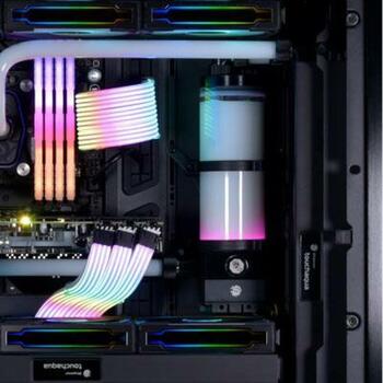 Lian Li Kaste LANCOOL III G99.LAN3RX.00, 4x140mm PWM ventilatori, 12 disku vietas, melna, caurspīdīga (G99.LAN3RX.00)