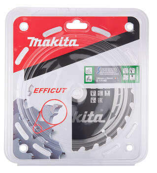 T.C.T. Zāģripa kokam 190X20X1,85mm 10° T25 EFFICUT E-11140 MAKITA® (E-11140)
