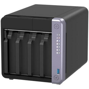 Qnap NAS TS-432X-4G 4-bay, 10GbE, 4 GB DDR4, 1 x SFP+, 2 x 2.5GbE, 2 x USB 3.2, melns (TS-432X-4G)