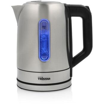 Tristar Чайник WK-1344, 2200 W, 1.7 L, нержавеющая сталь, 360° вращающаяся база (WK-1344)
