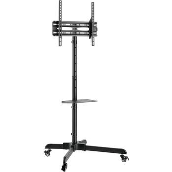 Sbox FS-224-2 mobilais grīdas statīvs, 32-55 collas, VESA 100x100-400x400, 35kg, 1030-1430mm, +5°/-12°, melns (FS-224-2)