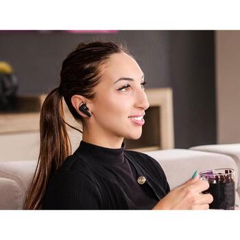 Tracer Наушники T10 TWS BT TRASLU47504, 5ч, 10м, Bluetooth 5.4, 300мАч, 107дБ, 32Ω, in-ear, черный (TRASLU47504)
