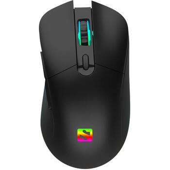 Sandberg 640-21 Беспроводная игровая мышь, 2400 DPI, 6 кнопок, 2.4 GHz, USB Type-C, 400 mAh, черный (640-21)