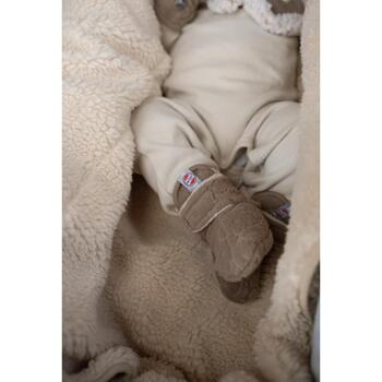 Lodger Slipper Folklore Fleece тапочки SLF 535_12-18, 12-18M, 100% полиэстер, коричневый, Velcro, нескользящая подошва (SLF 535_12-18)