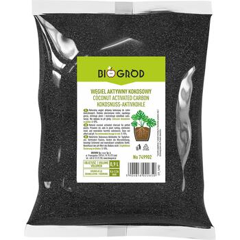 Bioogrod Aktivēta kokosriekstu ogle augiem 749902, 0.9 L, 0.6-2.36 mm, substrāta uzlabotājs, pret pelējumu un puvi (749902)