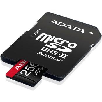 Adata карта памяти micro SDXC AUSDX256GUI3V30SHA2-RA1 256 ГБ, скорость чтения 100 МБ/с, скорость записи 80 МБ/с, UHS класс 3, V30 (AUSDX256GUI3V30SHA2-RA1)