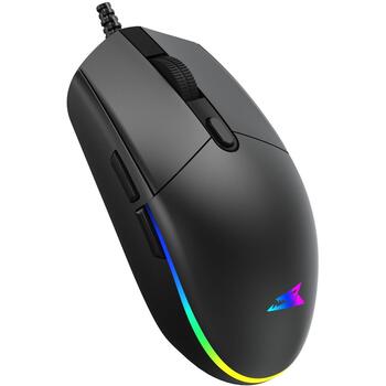 Baracuda Игровая мышь BGM-111 CRAB-B, 3600 DPI, 1.5m, 6 кнопок, черная, оптический сенсор, подсветка (CRAB-B)