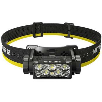 Nitecore HC60 UHE, Lukturis uz galvas, 1600 lm, 6 LED, 4000 mAh, IP68, Ūdensizturīgs līdz 2 m, Šoka izturīgs līdz 2 m, USB uzlāde (HC60UHE)
