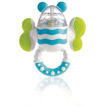 Kidsme Погремушка Bite Bumble Bee 9587, 3m+, 76г, массаж дёсен, мягкие жевательные крылья, кольцо для захвата (9587)
