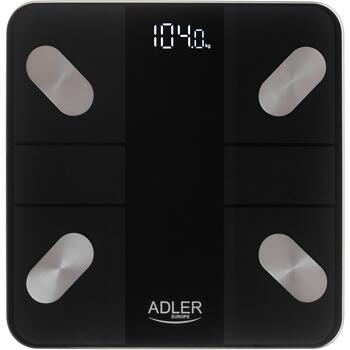 Adler Электронные весы для ванной AD 8186b, 180 кг, 100 г, измерение индекса массы тела, Bluetooth 4.2 (AD 8186b)