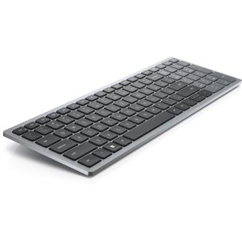 Dell Klaviatūra KB740 580-AKOX, Titan pelēka, Bluetooth 5.0, Multi-Device, 3 gadu apmaiņas serviss (580-AKOX)