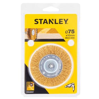 Diskveida birste, misiņa sari, Ø75mm x 10mm, 1.gb STA36007-XJ Stanley (STA36007-XJ)