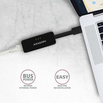 Axagon Сетевой адаптер ADE-XR 10/100Mbit, USB 2.0, Ethernet, 1 RJ-45 порт, Realtek RTL8152, черный (ADE-XR)