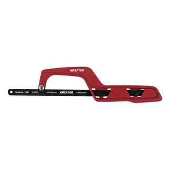Metāla zāģis metāla rokturī 250mm 24 TPI Kreator (KRTH80501)