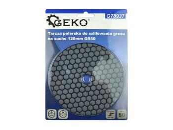 Geko Алмазный диск для сухой полировки G78937, 125мм, 50, Velcro, для керамики (G78937)