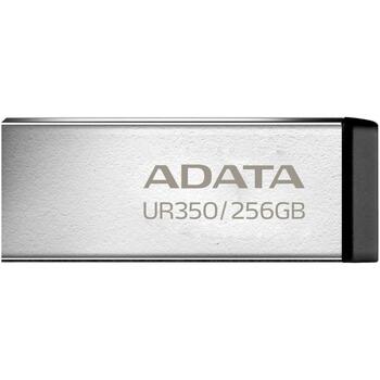 Adata USB флеш-накопитель UR350-256G-RSR/BK 256 ГБ, USB 3.2 Gen 1, скорость чтения 100 МБ/с, металлический корпус (UR350-256G-RSR/BK)