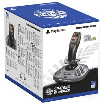 Thrustmaster Joystick SimTask Farmstick 4160881, 3 ass, 33 pogas, USB-C, ergonomisks dizains, H.E.A.R.T tehnoloģija (4160881)