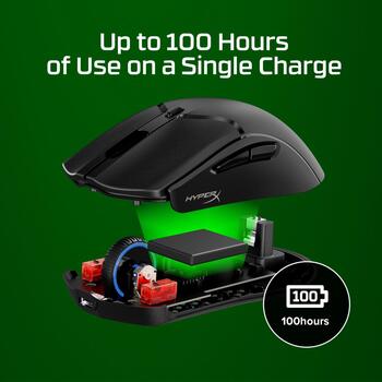 HyperX Pulsefire Haste 2 Mini 7D388AA, беспроводная игровая мышь, 26000 DPI, 650 ips, 1000 Hz, 6 кнопок, 100 млн нажатий (7D388AA)