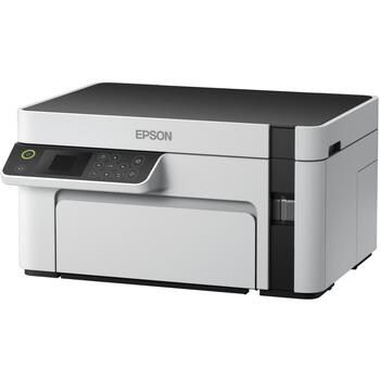 Epson Многофункциональный компактный принтер M2120 C11CJ18402, A4, Ч/Б, Wi-Fi, 15 стр./мин, 1200 x 2400 dpi, Без аккумулятора (C11CJ18402)