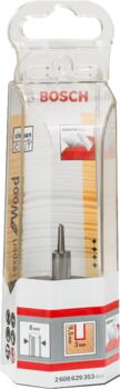 Gropju frēze 8 mm, D1 3 mm, Rokas frēzēm, malu frēzēm MONOLĪTA KARBĪDA GROPJU FRĒZE EXPERT FOR WOOD, 2608629353 BOSCH (2608629353)