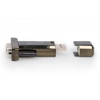 Digitus USB-адаптер последовательного интерфейса DA-70156, RS232, USB 2.0, 1 Мбит/с, FTDI FT232RL, USB удлинитель, Windows (DA-70156)