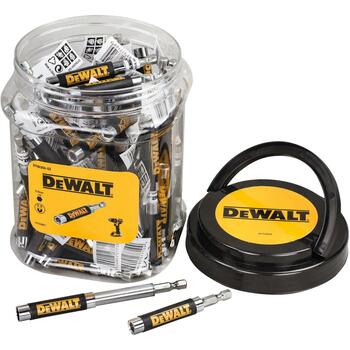 Dewalt магнитный держатель бит с направляющей втулкой DT90394-QZ, 75 шт., нержавеющая сталь, быстрая замена, доступ в узкие места (DT90394-QZ)