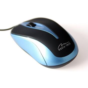 Media-Tech Vadu datora pele PLANO MT1091B, 800dpi, 3 pogas, USB, optiskais sensors, ergonomisks dizains (MT1091B)