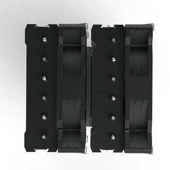Zalman процессорный кулер CNPS12X BP BLACK, 260W, 6 тепловых трубок, вентилятор 120x120x25мм, 800-1800 об/мин, 32.2 дБА (CNPS12X BP BLACK)