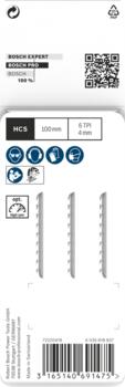 5 figūrzāģa asmeņi T 102 D, Clean for PP, Figūrzāģiem PRO PLASTICS PP CLEAN T102D FIGŪRZĀĢA ASMENS, 2608667444, BOSCH (2608667444)