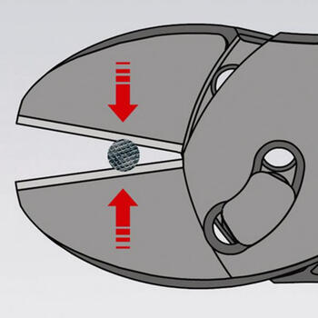 Augstas veiktspējas diagonālie griezēji, Knipex, 73 72 180 BK, melni, ar polētu galvu, 180 mm, 304 g, ar daudzkomponentu rokturiem. (73 72 180 BK)