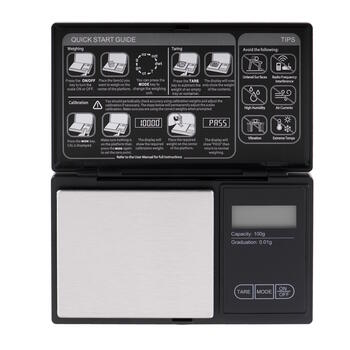Высокоточные кухонные весы с максимальной нагрузкой 01 kg черные AD3176 Adler (AD 3176)