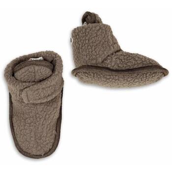 Lodger Teddy тапочки Buffalo SLT 535_3-6, 3-6M, 100% полиэстер, липучка, коричневый/песочный, осень/зима (SLT 535_3-6)
